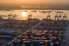 Longtan Container Terminal in Nanjing Port