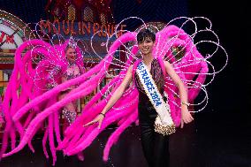 Exclusive - Miss France Visits The Moulin Rouge - Paris