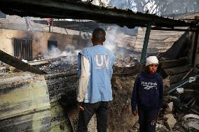 Aftermath of Israeli Airstrike in Gaza, Palestine