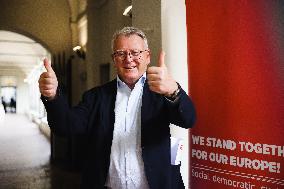 Nicolas Schmit Attends A Rally On The Occasion Of The European Elections 2024 In Milan