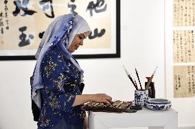 MOROCCO-RABAT-CULTURAL EVENTS-CHINESE CALLIGRAPHY