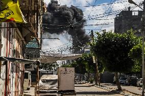 Israel Attacks Jabaliya Refugee Camp - Gaza