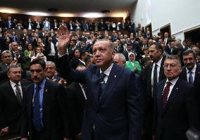 Turkey's President Erdogan At A Parliamentary Meeting - Ankara
