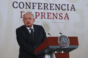 Press Conference Of Andres Manuel Lopez Obrador