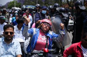 Differently Abled- Protestors Arrested In Nepal