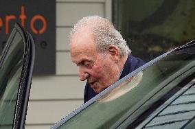 Don Juan Carlos Leaving Restaurant - Spain