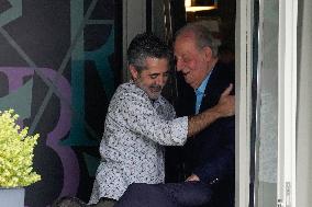 Don Juan Carlos Leaving Restaurant - Spain