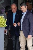 Don Juan Carlos Leaving Restaurant - Spain