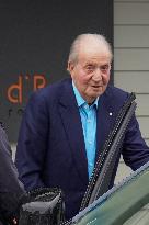 Don Juan Carlos Leaving Restaurant - Spain