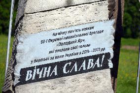 Memorial to 93rd Mechanized Brigade in Cherkasy region