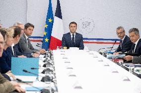 President Macron At Defense Council - Paris