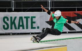 (SP)CHINA-SHANGHAI-OLYMPIC QUALIFIER SERIES SHANGHAI-SKATEBOARDING-WOMEN'S PARK-PRELIMS (CN)