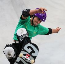 (SP)CHINA-SHANGHAI-OLYMPIC QUALIFIER SERIES SHANGHAI-SKATEBOARDING-WOMEN'S PARK-PRELIMS (CN)