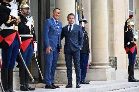 Macron Receives Thailand’s PM - Paris