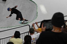 (SP)CHINA-SHANGHAI-OLYMPIC QUALIFIER SERIES SHANGHAI-SKATEBOARDING-WOMEN'S PARK-PRELIMS (CN)