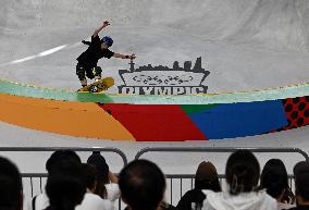 (SP)CHINA-SHANGHAI-OLYMPIC QUALIFIER SERIES SHANGHAI-SKATEBOARDING-WOMEN'S PARK-PRELIMS (CN)