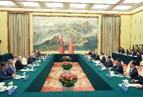 CHINA-BEIJING-WANG HUNING-MOROCCAN HOUSE OF REPRESENTATIVES-SPEAKER-MEETING (CN)