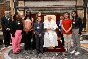 Pope Francis In Private Audience - Vatican