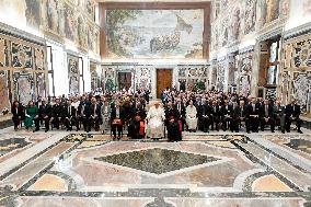 Pope Francis In Private Audience - Vatican