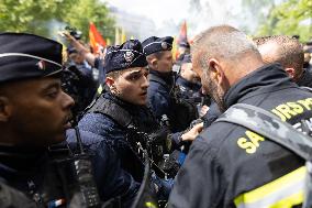 Firefighter Unions Protest - Paris