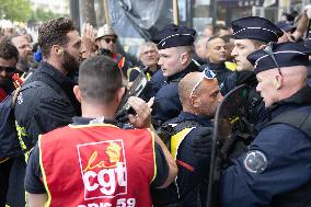 Firefighter Unions Protest - Paris