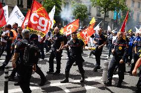 Firefighter Unions Protest - Paris