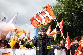 Firefighter Unions Protest - Paris