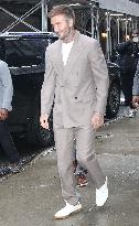 David Beckham At GMA - NYC