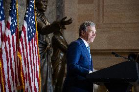 Statue of Rev. Billy Graham Sr. unveiled at the U.S. Capitol