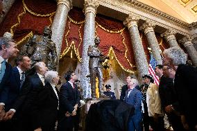 Statue of Rev. Billy Graham Sr. unveiled at the U.S. Capitol