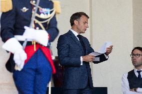 Emmanuel Macron meets with Ecuador President - Paris