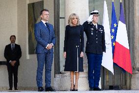 Emmanuel Macron meets with Ecuador President - Paris