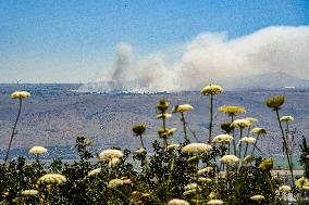 MIDEAST-GOLAN HEIGHTS-ROCKETS-ATTACK