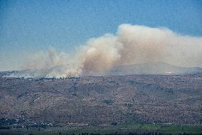 MIDEAST-GOLAN HEIGHTS-ROCKETS-ATTACK