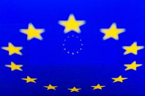 European Union (EU) Flag Photo Illustrations