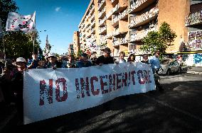 Housing Associations And Movements Demonstrate In Rome