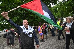 CROATIA-ZAGREB-PRO-PALESTINIAN PROTEST