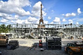 Construction work for the upcoming Olympic and Paralympic Games Paris 2024 FA