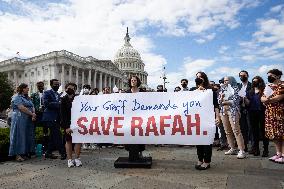 Congressional Staffers Protest Military Assistance To Israel - Washington