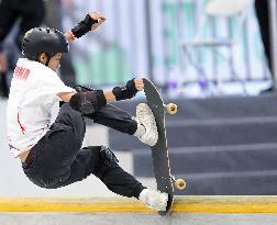 (SP)CHINA-SHANGHAI-OLYMPIC QUALIFIER SERIES SHANGHAI-SKATEBOARDING-MEN'S PARK-PRELIMS(CN)