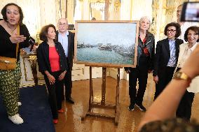 Return Of Two Works Of Art Stolen During The Second World War - Paris