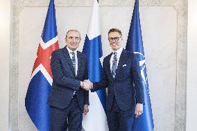 Presidents of Finland and Iceland meet in Helsinki