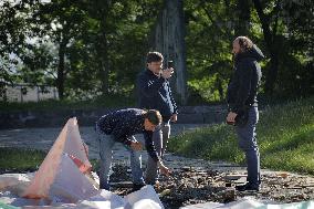 UOC-MP SAF temple dismantled in UNESCO buffer zone in Kyiv overnight