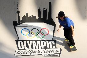 (SP)CHINA-SHANGHAI-OLYMPIC QUALIFIER SERIES SHANGHAI-SKATEBOARDING-WOMEN'S STREET-PRELIMS (CN)