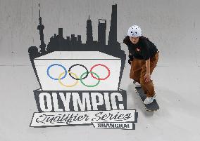 (SP)CHINA-SHANGHAI-OLYMPIC QUALIFIER SERIES SHANGHAI-SKATEBOARDING-WOMEN'S STREET-PRELIMS (CN)