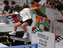 (SP)CHINA-SHANGHAI-OLYMPIC QUALIFIER SERIES SHANGHAI-SKATEBOARDING-WOMEN'S STREET-PRELIMS (CN)