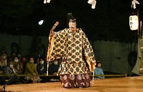Traditional outdoor Noh play in Nara