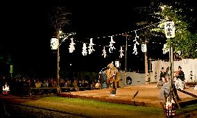 Traditional outdoor Noh play in Nara