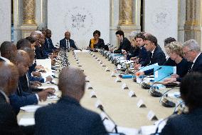 Emmanuel Macron meets with Mayotte Elected Officials - Paris
