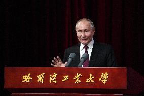 CHINA-HEILONGJIANG-RUSSIA-PUTIN-HARBIN INSTITUTE OF TECHNOLOGY-VISIT (CN)
